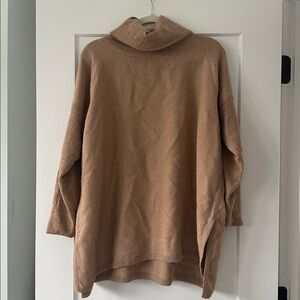FLAWED GEM Cuyana Baby Alpaca Oversized Turtleneck Sweater